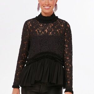 Tuckernuck Black Lace Myla Top